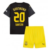 Camisa de time de futebol Borussia Dortmund Marcel Sabitzer #20 Replicas 2º Equipamento Infantil 2024-25 Manga Curta (+ Calças curtas)